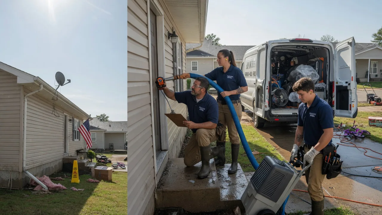 Ceiling Water Damage Restoration in Deerfield, OH near me